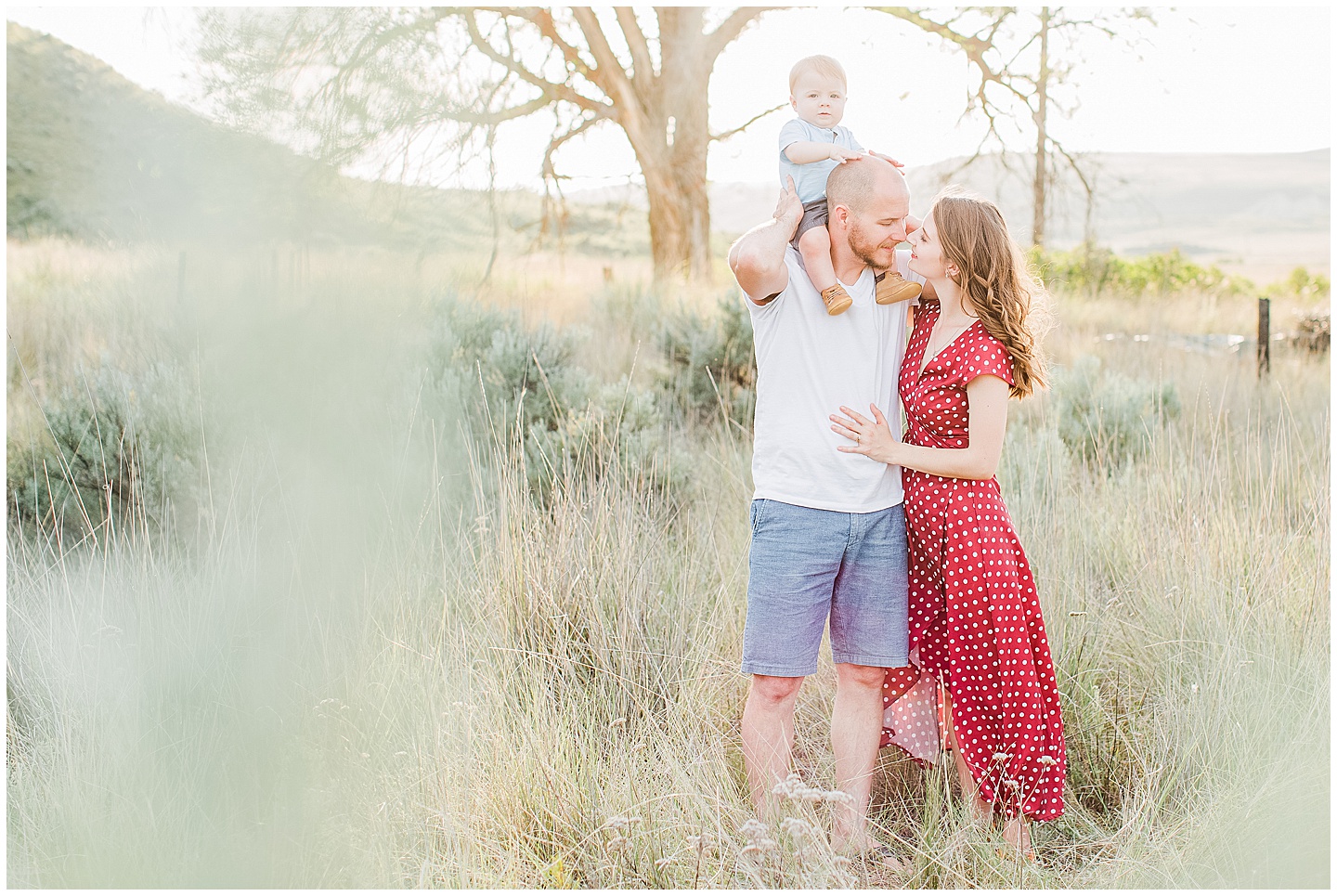 Family session on the plains