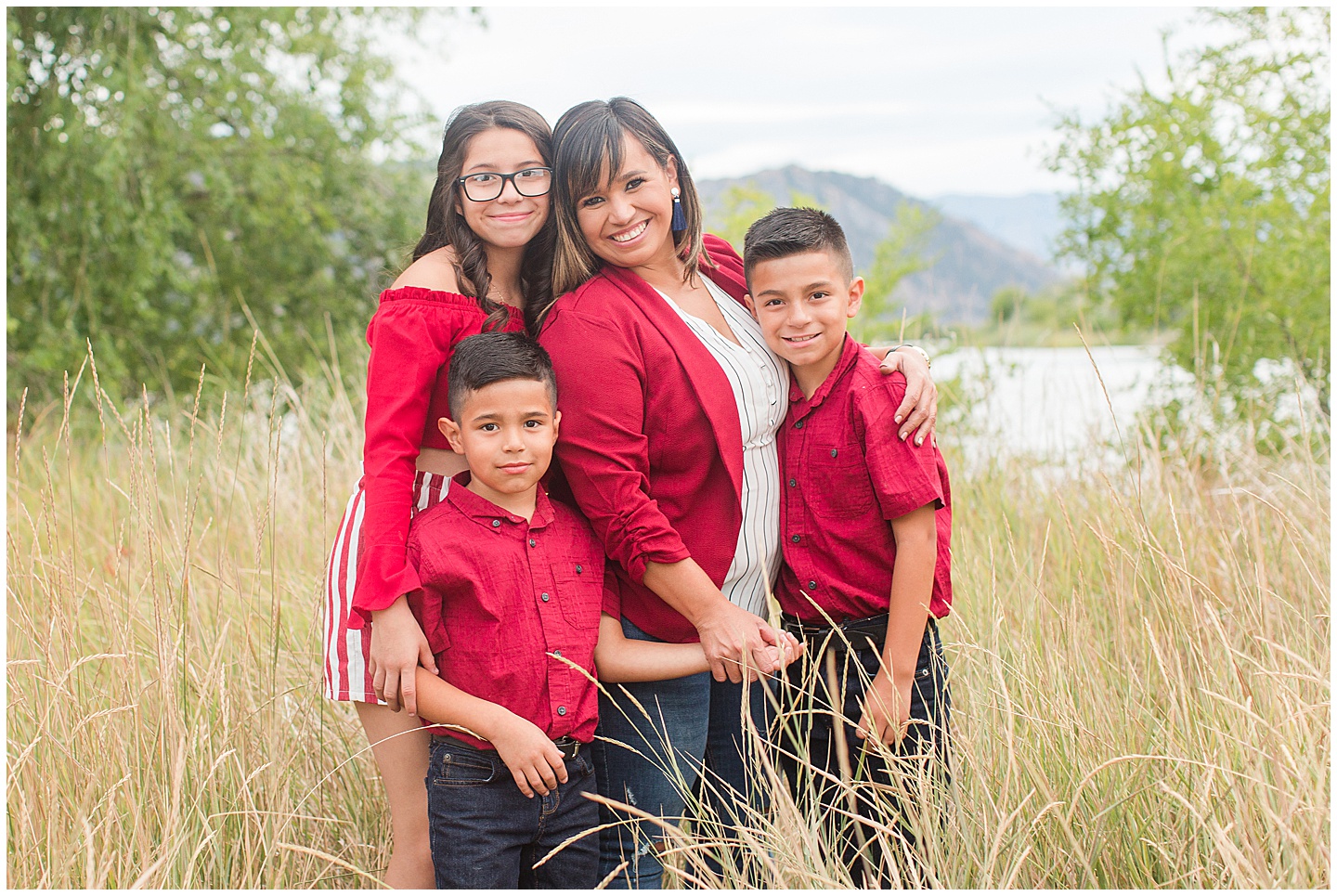 family summer river session Tiffany Joy W Photography