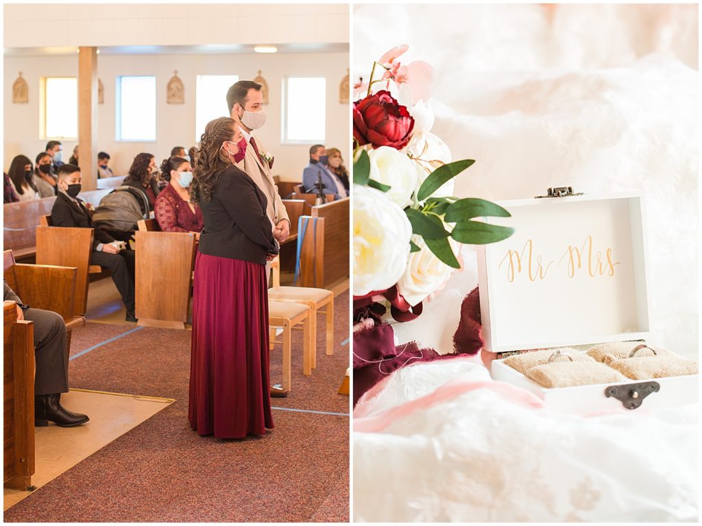 Classic Fall Wedding Burgundy Pink Brewster WA Tiffany Joy W Photography 