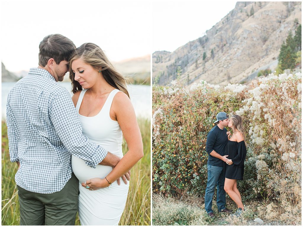 Fall Maternity Columbia River and Vineyard Session