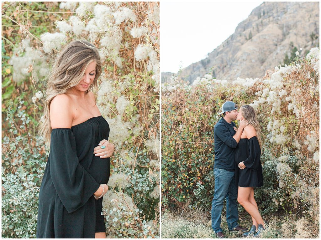 Fall Maternity Columbia River and Vineyard Session