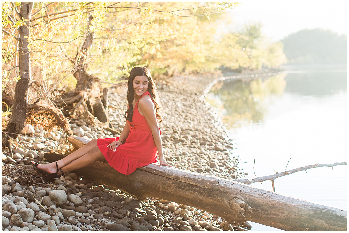 Summer River and Fall Orchard Senior Girl Twin Session Tiffany Joy W Photography