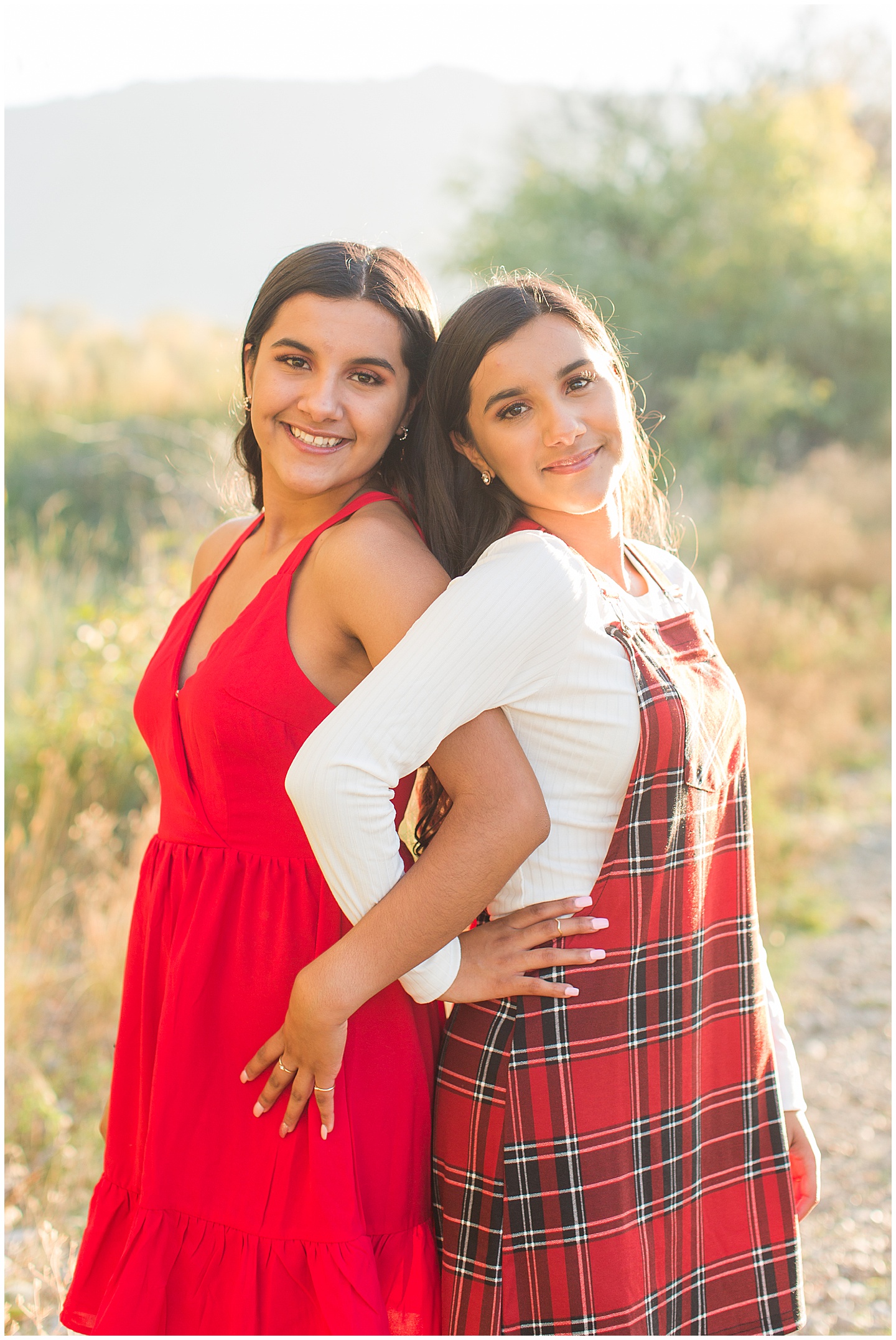 Summer River and Fall Orchard Senior Girl Twin Session Tiffany Joy W Photography