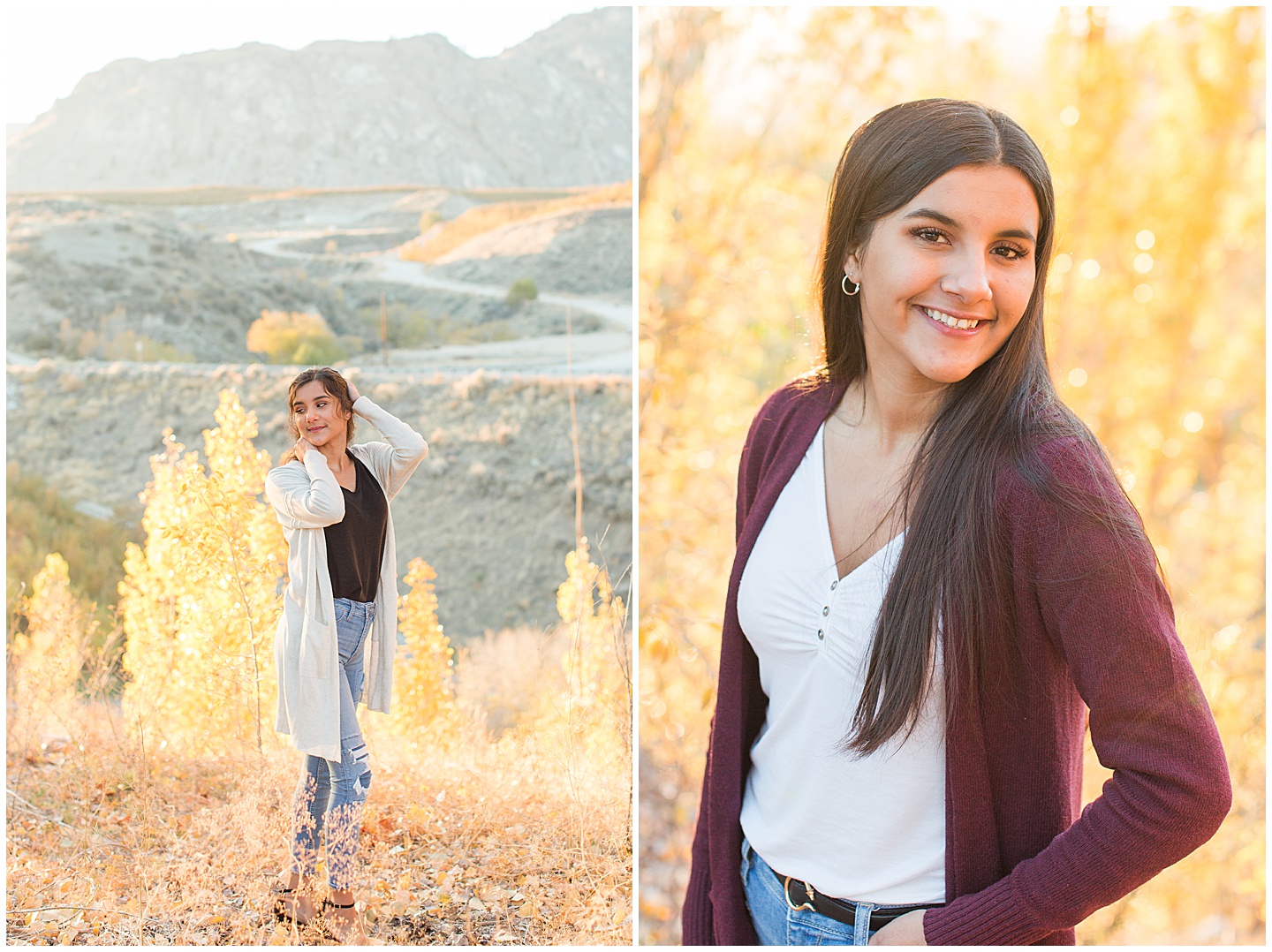 Summer River and Fall Orchard Senior Girl Twin Session Tiffany Joy W Photography