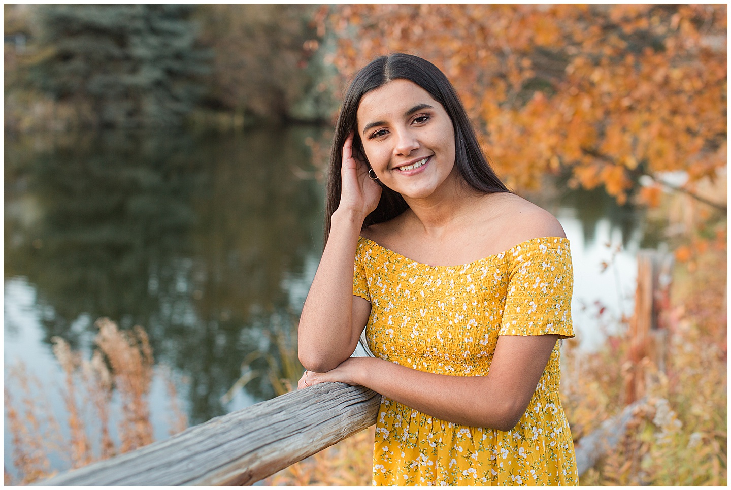 Summer River and Fall Orchard Senior Girl Twin Session Tiffany Joy W Photography