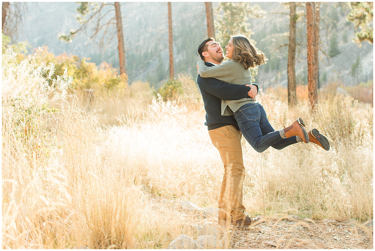 Mountain and Forest Engagement Session Tiffany Joy W Photography