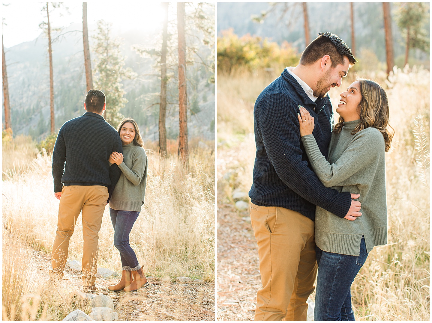 Mountain and Forest Engagement Session Tiffany Joy W Photography