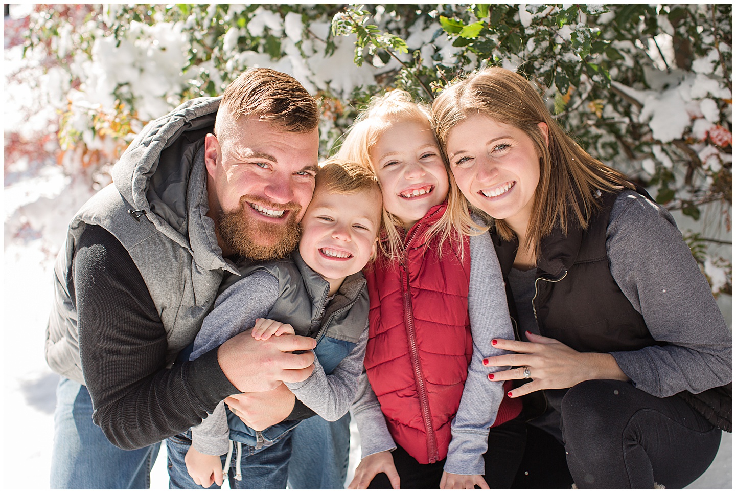 Fall Snow Family Session Tiffany Joy W Photography