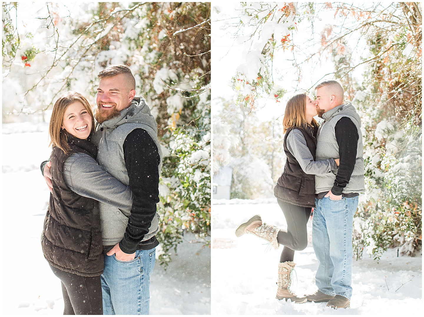 Fall Snow Family Session Cheney WA Tiffany Joy W Photography