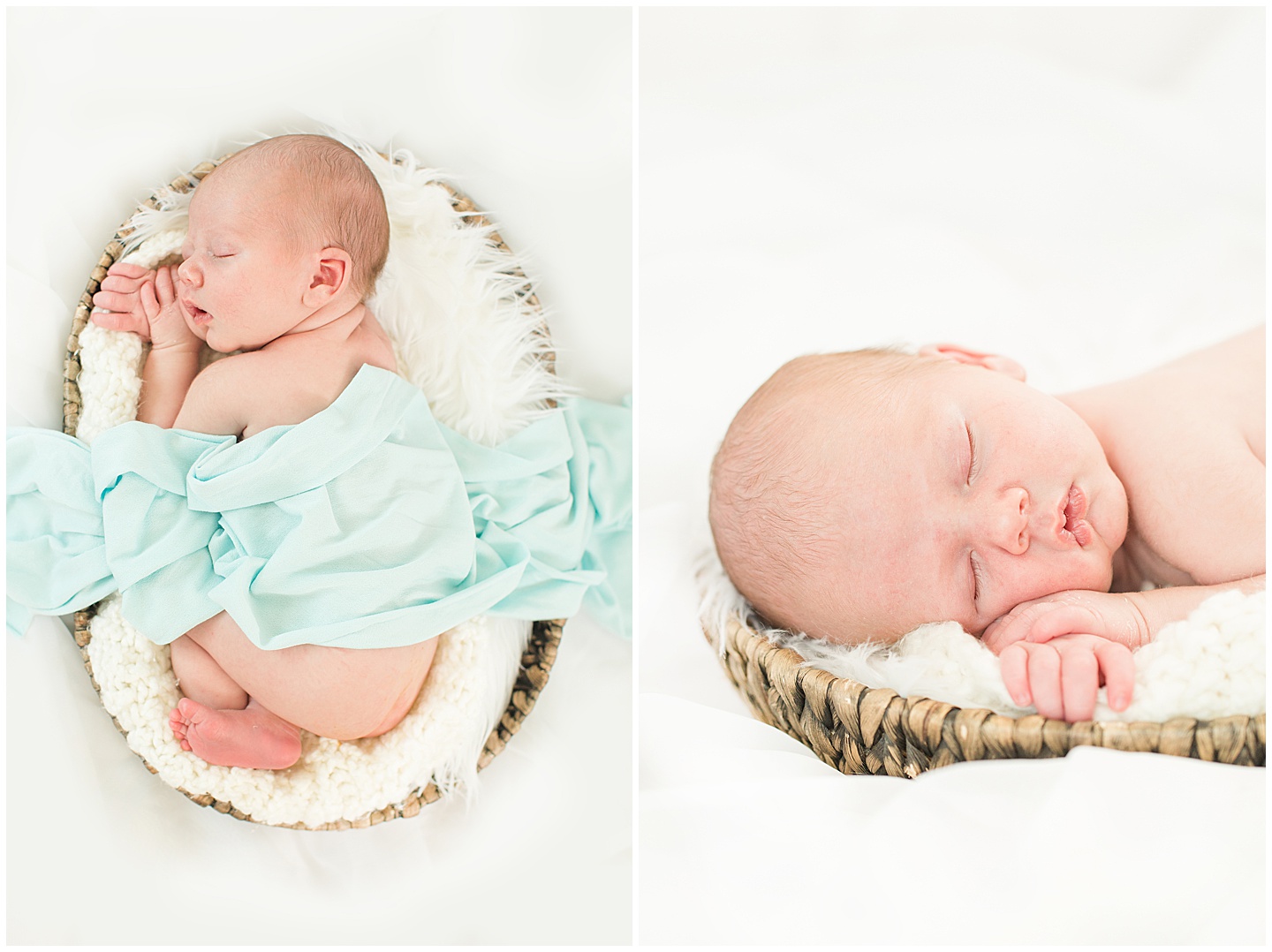 Newborn baby boy neutral session Tiffany Joy W Photography