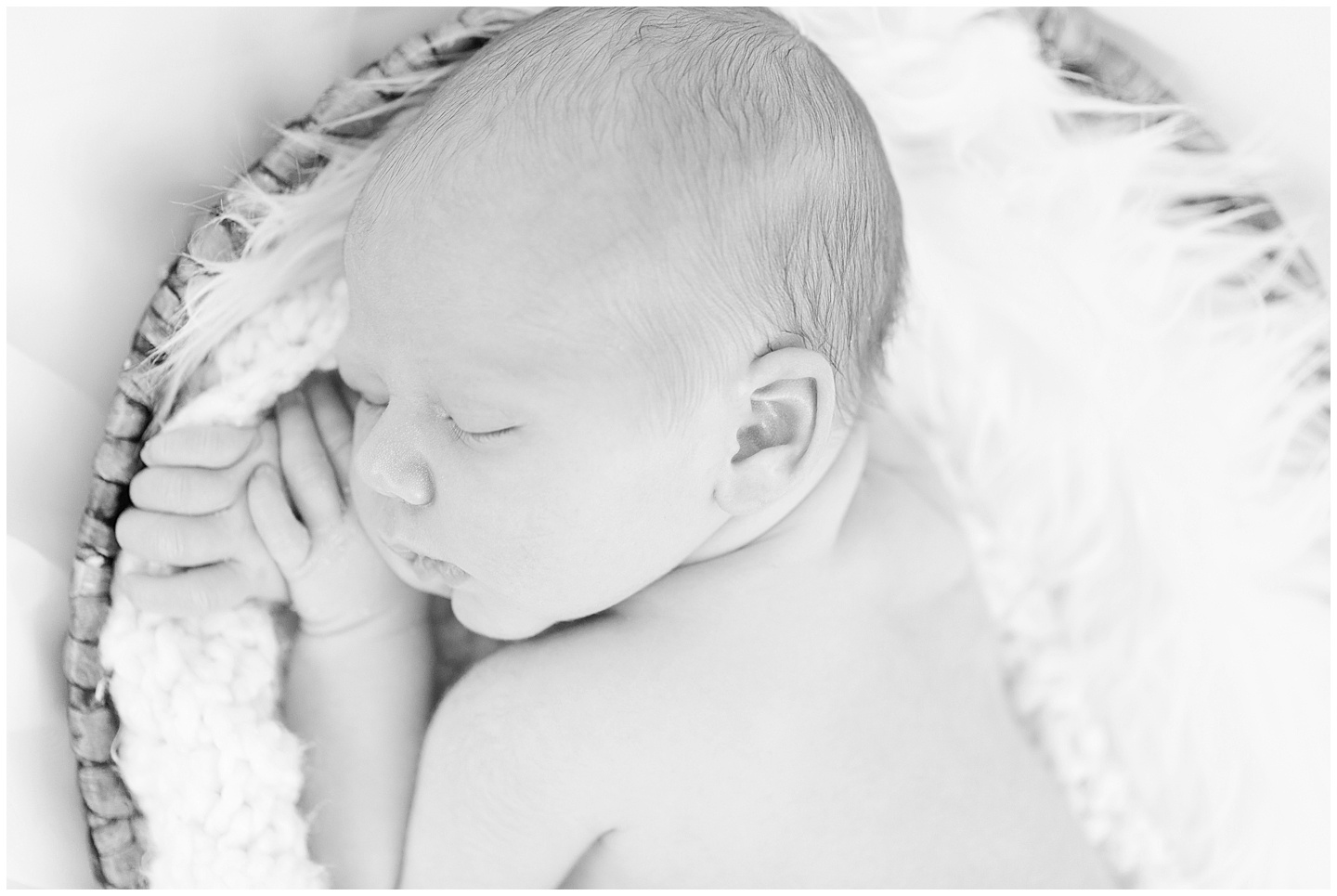 Newborn baby boy neutral session Tiffany Joy W Photography