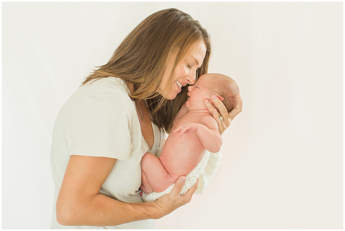 Newborn baby boy neutral session Tiffany Joy W Photography