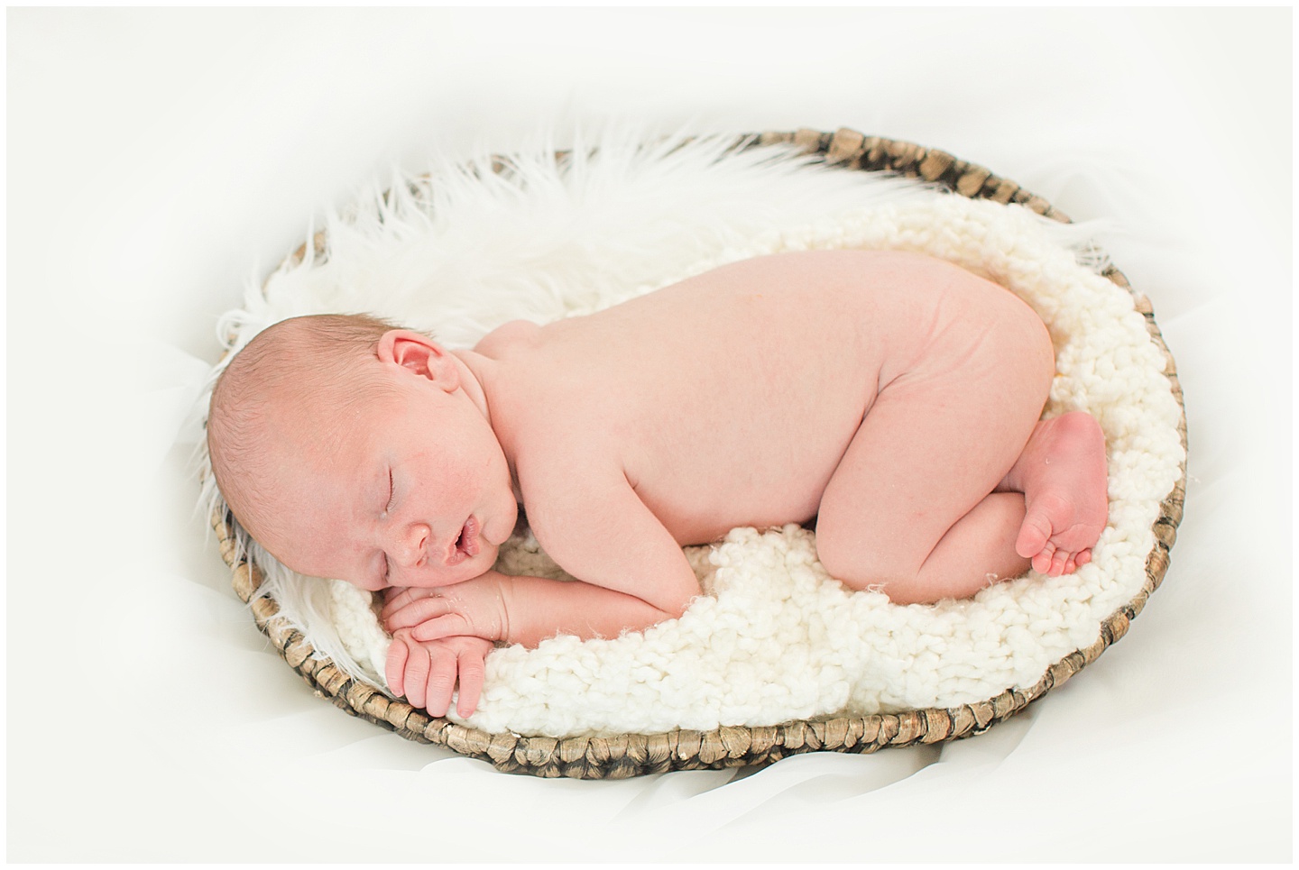 Newborn baby boy neutral session Tiffany Joy W Photography