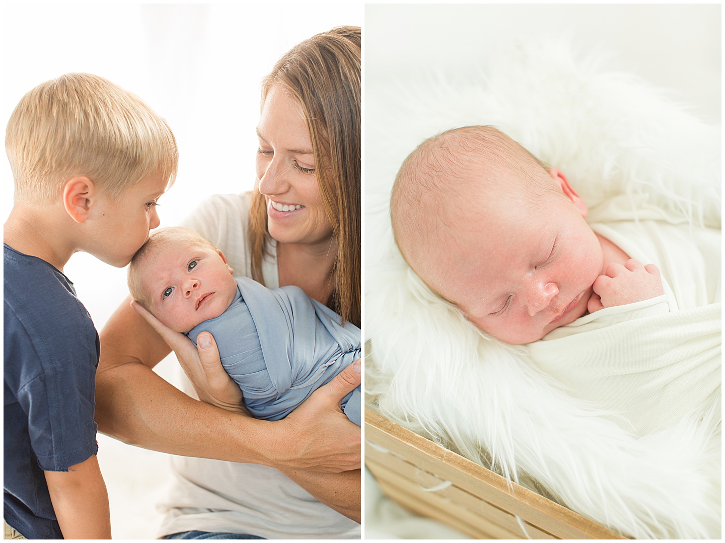 Newborn baby boy neutral session Tiffany Joy W Photography