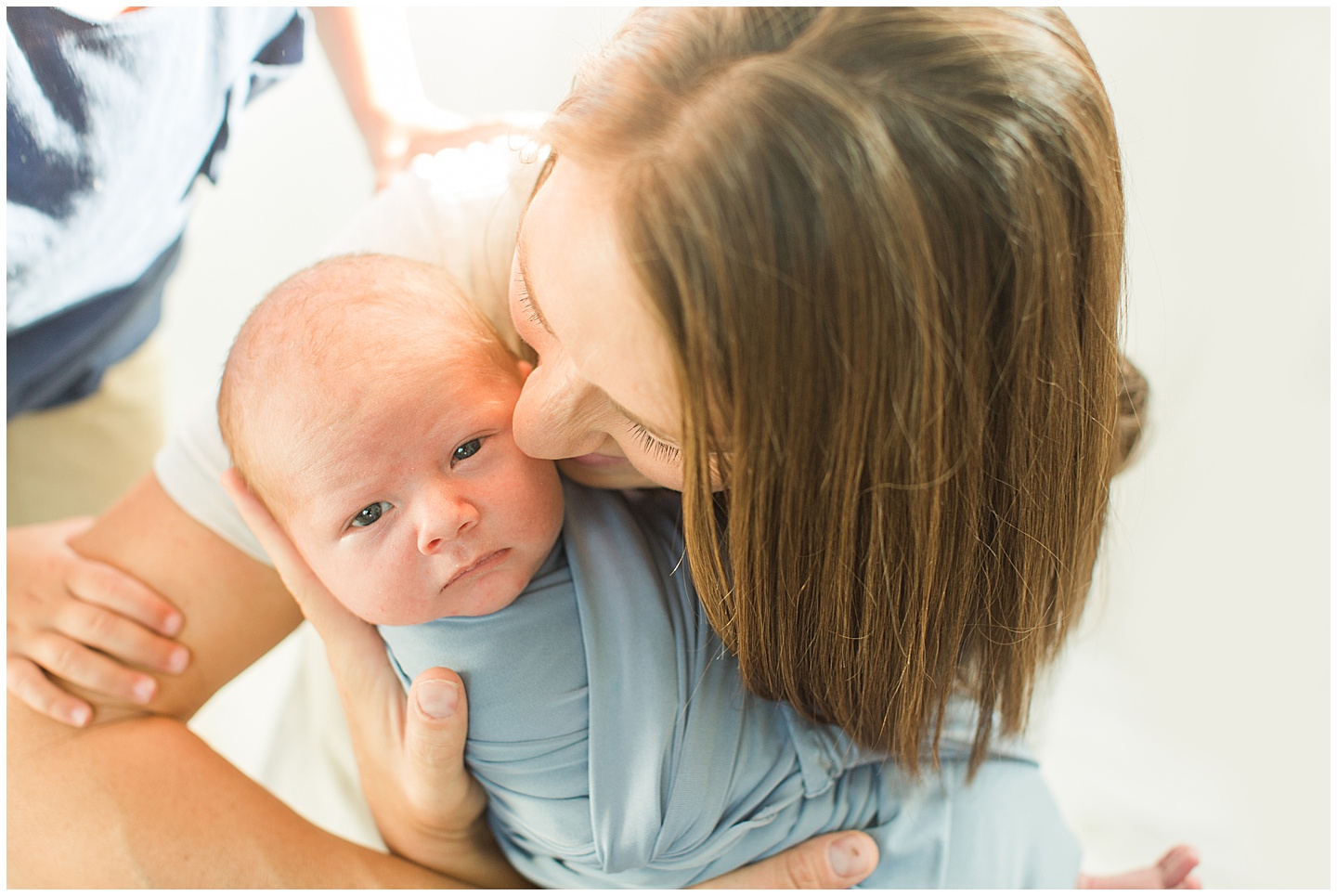 Newborn baby boy neutral session Tiffany Joy W Photography