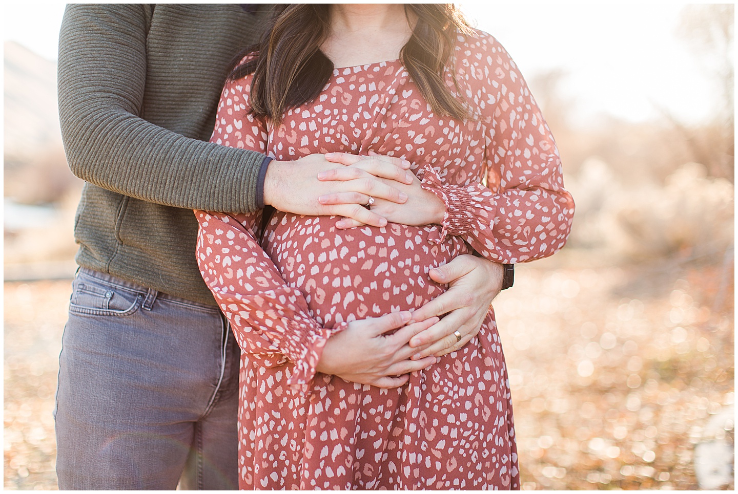 Winter River Maternity Session Tiffany Joy W Photography