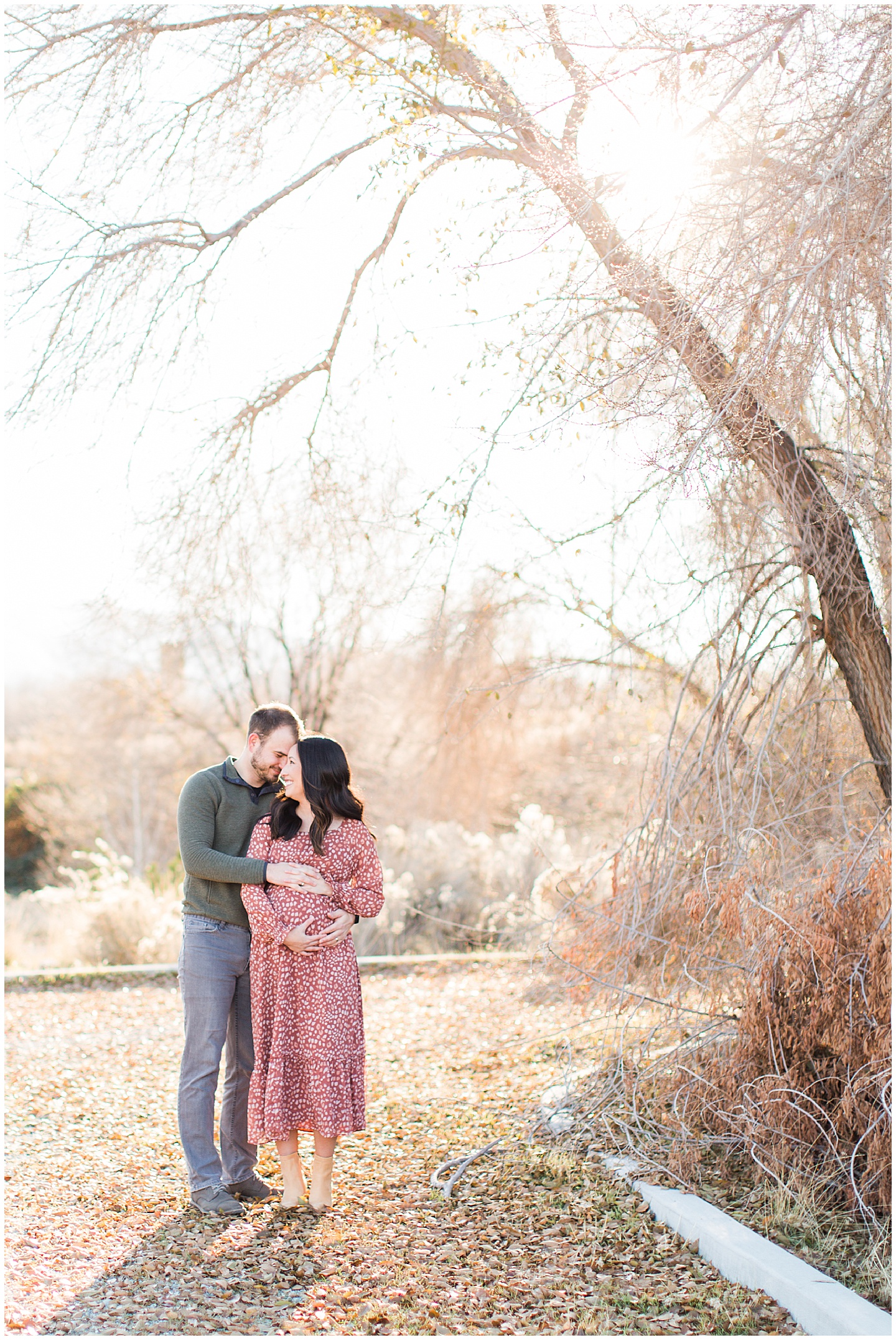 Winter River Maternity Session Tiffany Joy W Photography