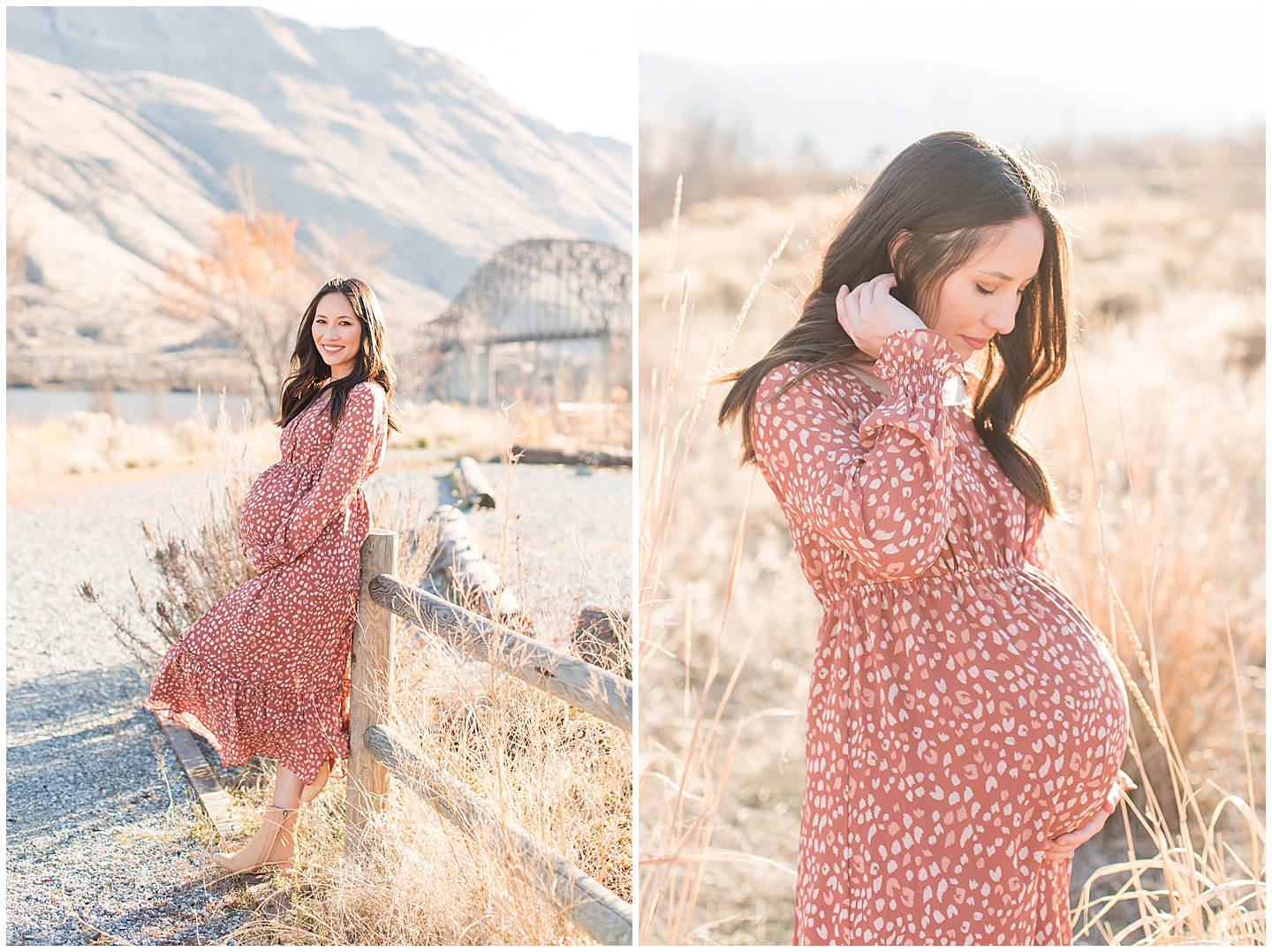 Winter River Maternity Session Tiffany Joy W Photography