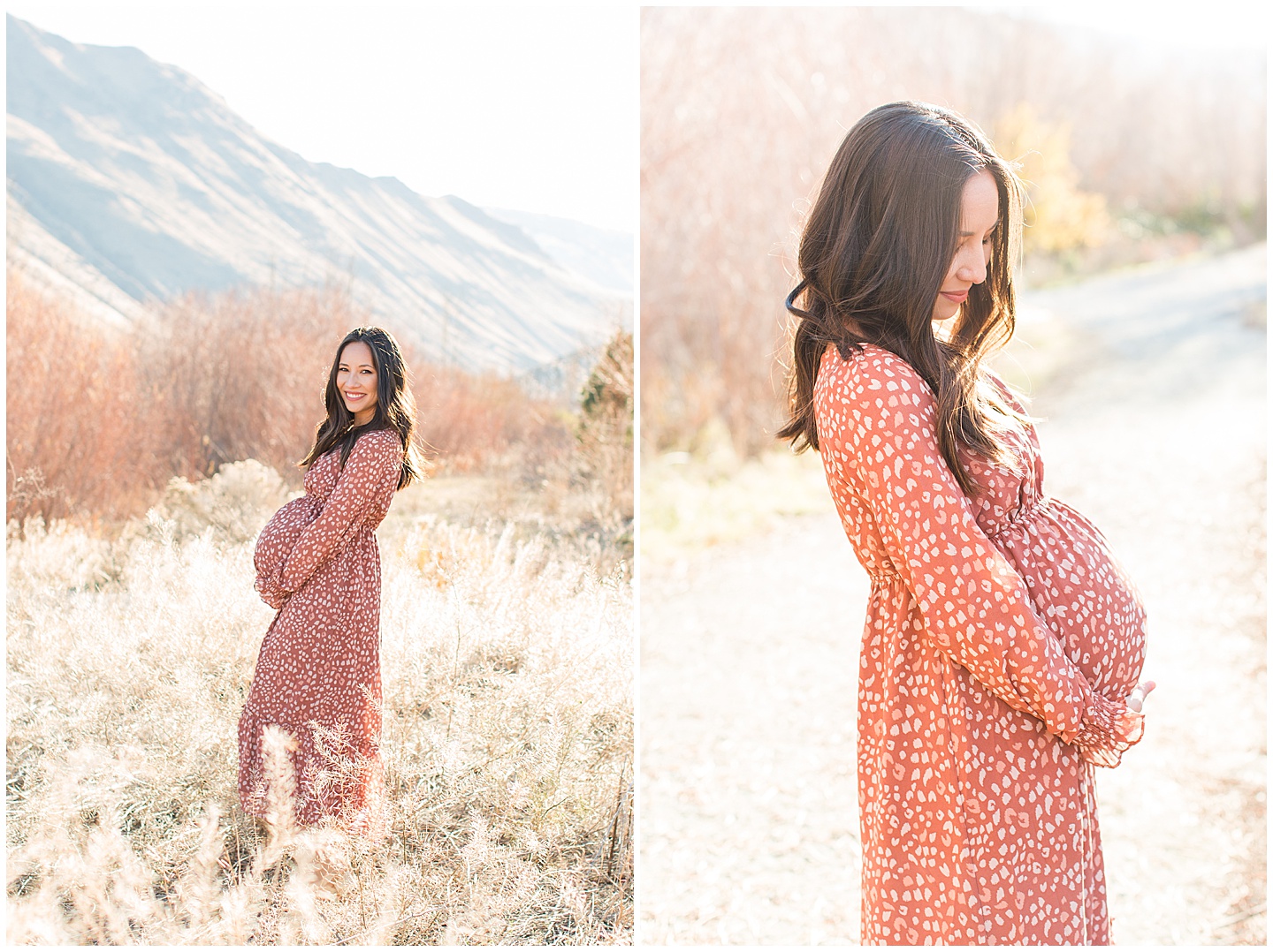 Winter River Maternity Session Tiffany Joy W Photography