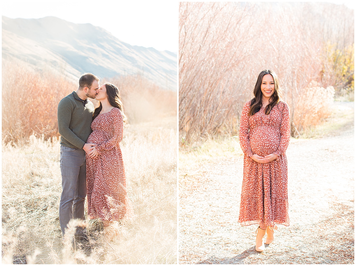 Winter River Maternity Session Tiffany Joy W Photography