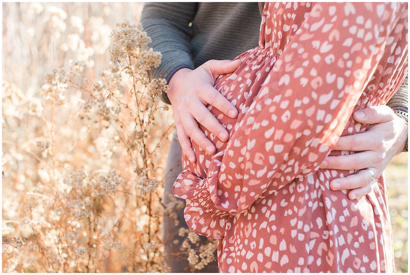 Winter River Maternity Session Tiffany Joy W Photography