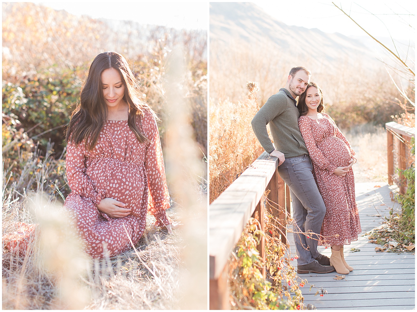 Winter River Maternity Session Tiffany Joy W Photography