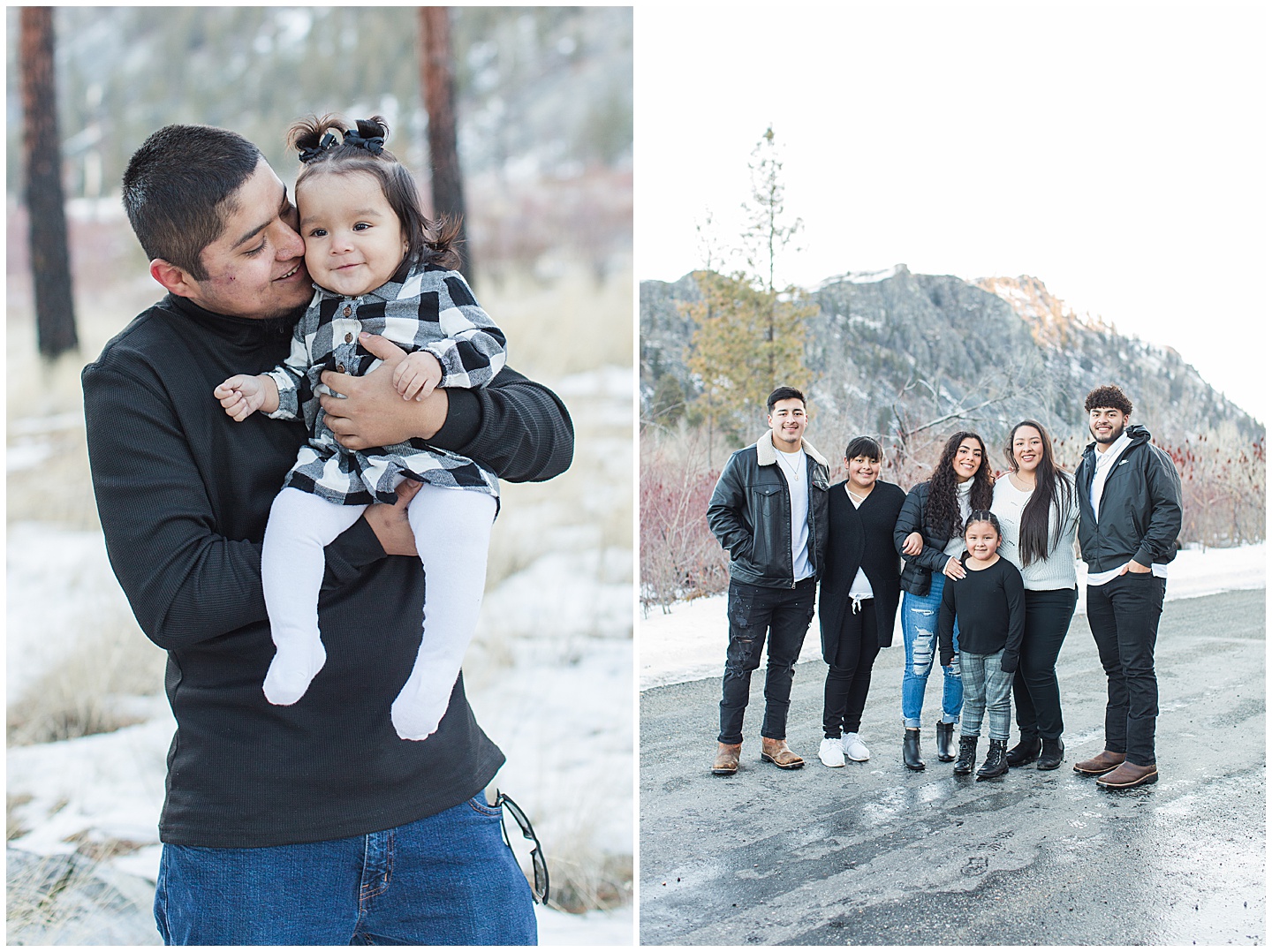 Winter Woods Extended Family Session Tiffany Joy W Photography