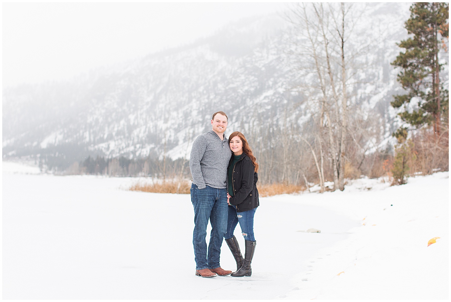 Winter Snowy Mountain Engagement Session Tiffany Joy W Photography