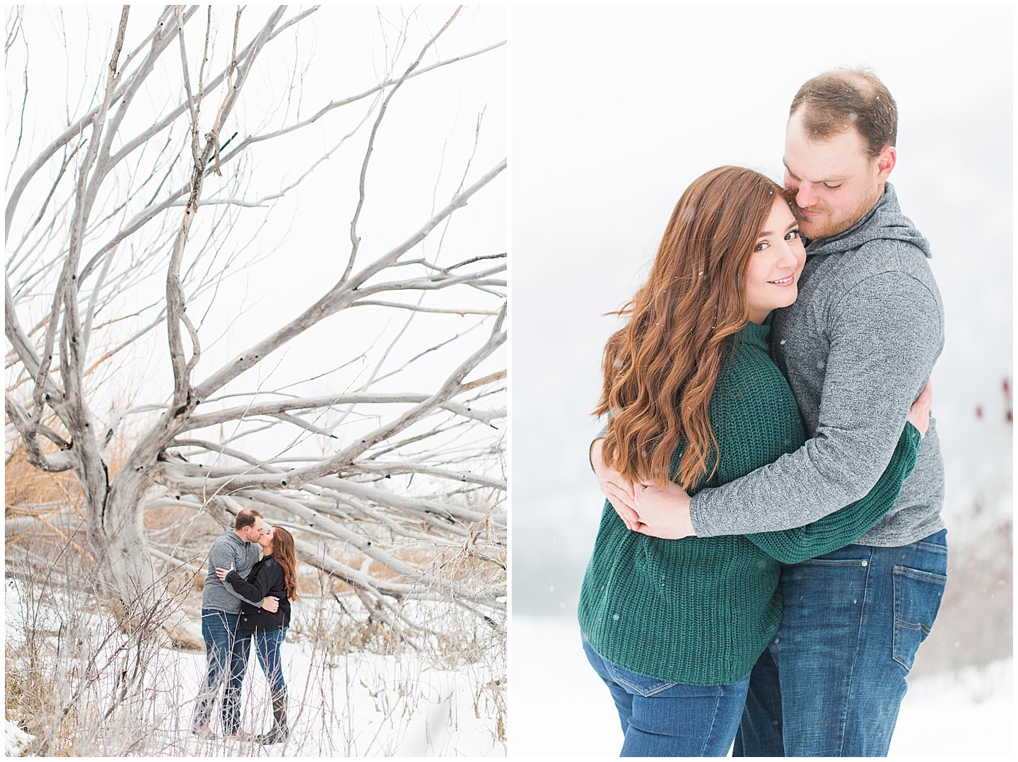 Winter Snowy Mountain Engagement Session Tiffany Joy W Photography