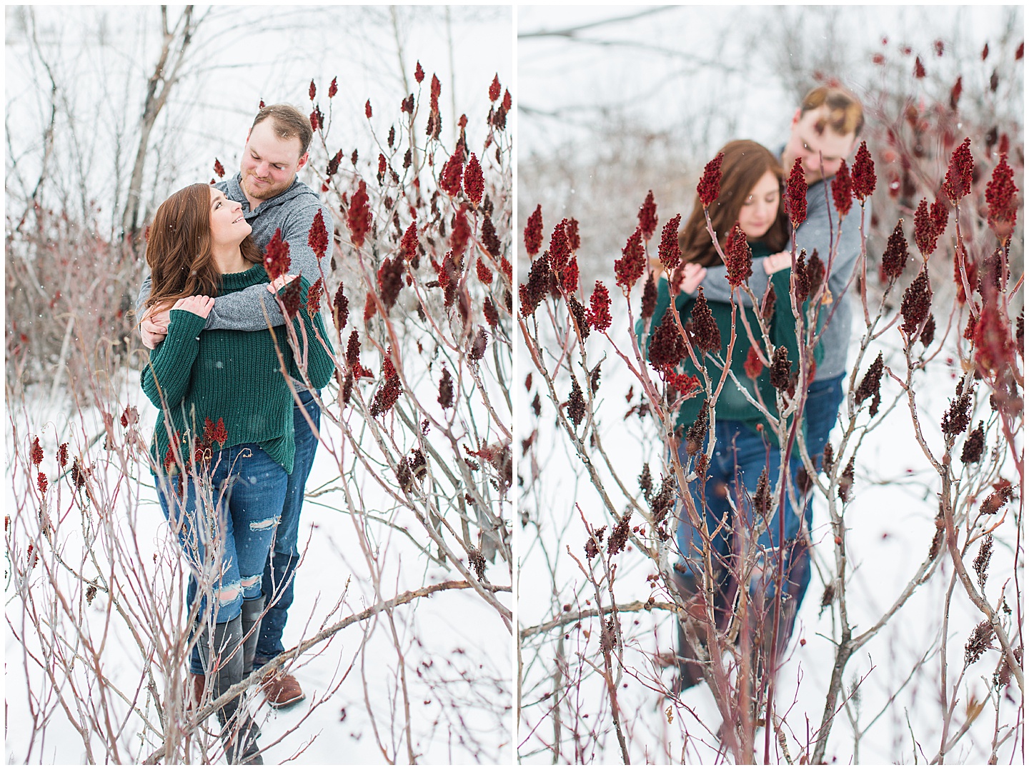 Winter Snowy Mountain Engagement Session Tiffany Joy W Photography