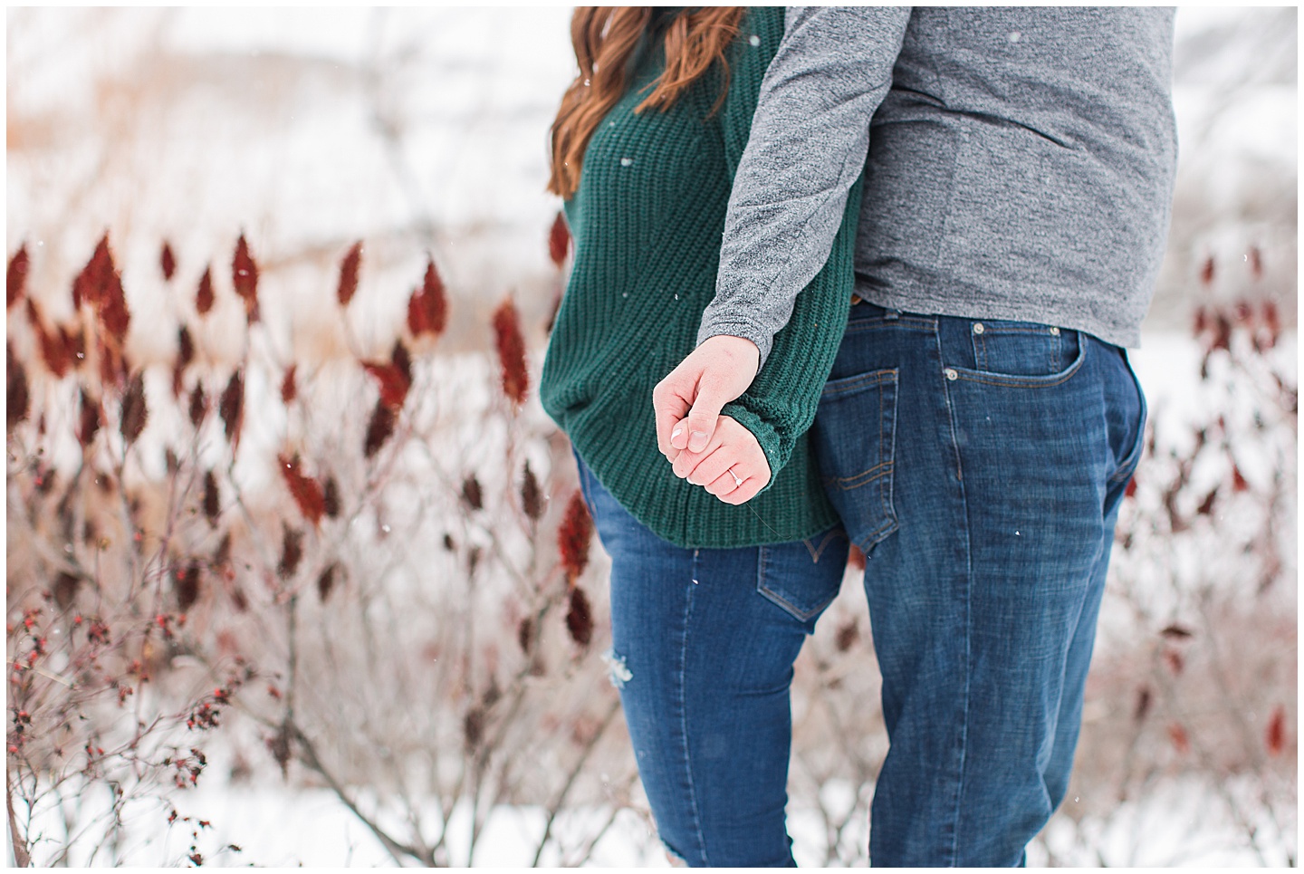 Winter Snowy Mountain Engagement Session Tiffany Joy W Photography