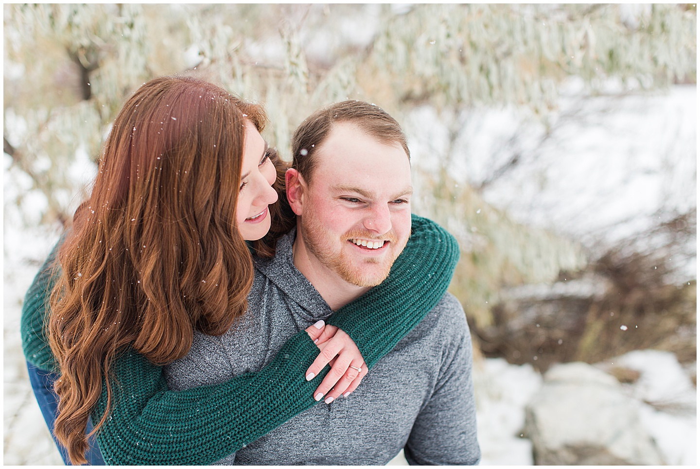 Winter Snowy Mountain Engagement Session Tiffany Joy W Photography