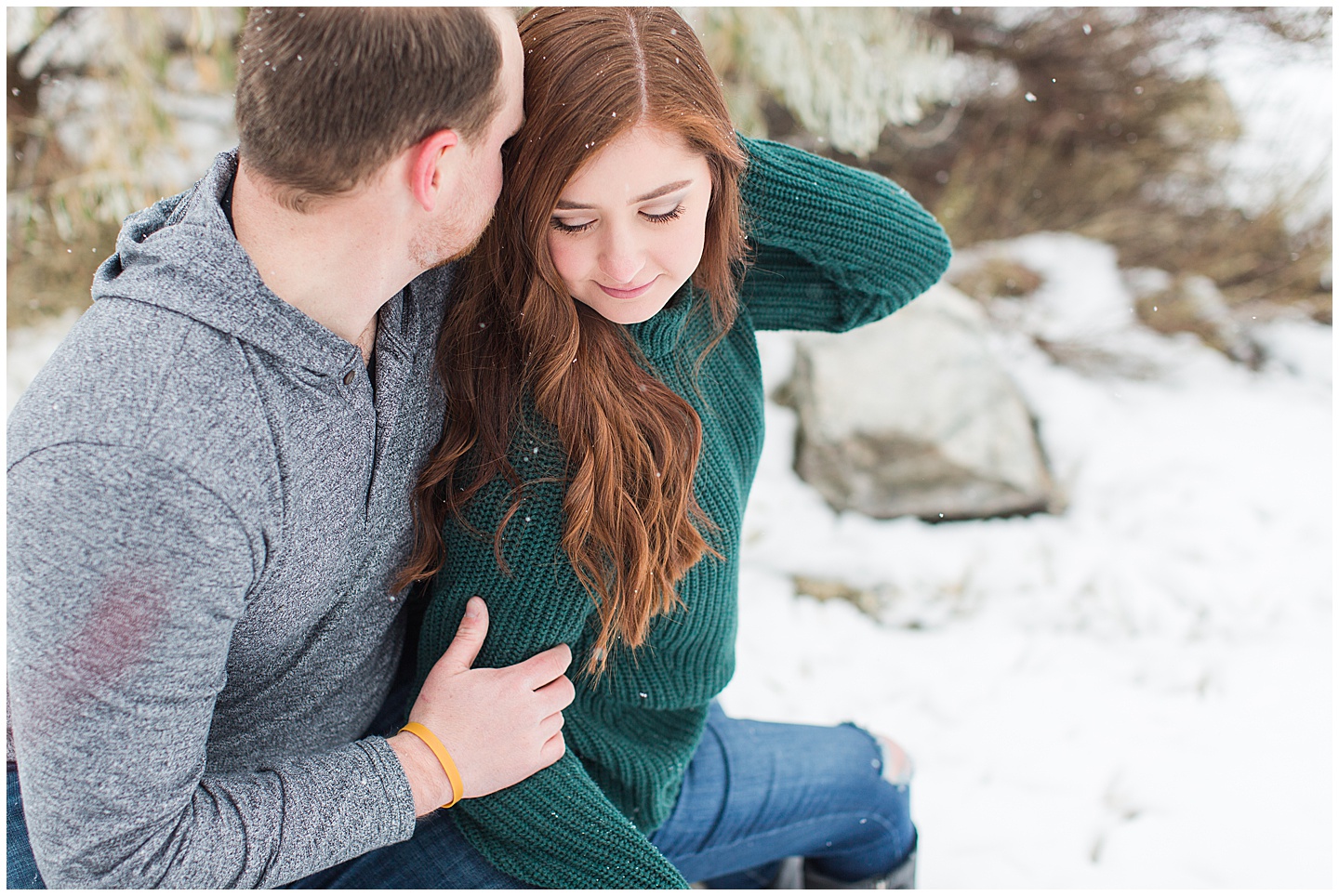 Winter Snowy Mountain Engagement Session Tiffany Joy W Photography