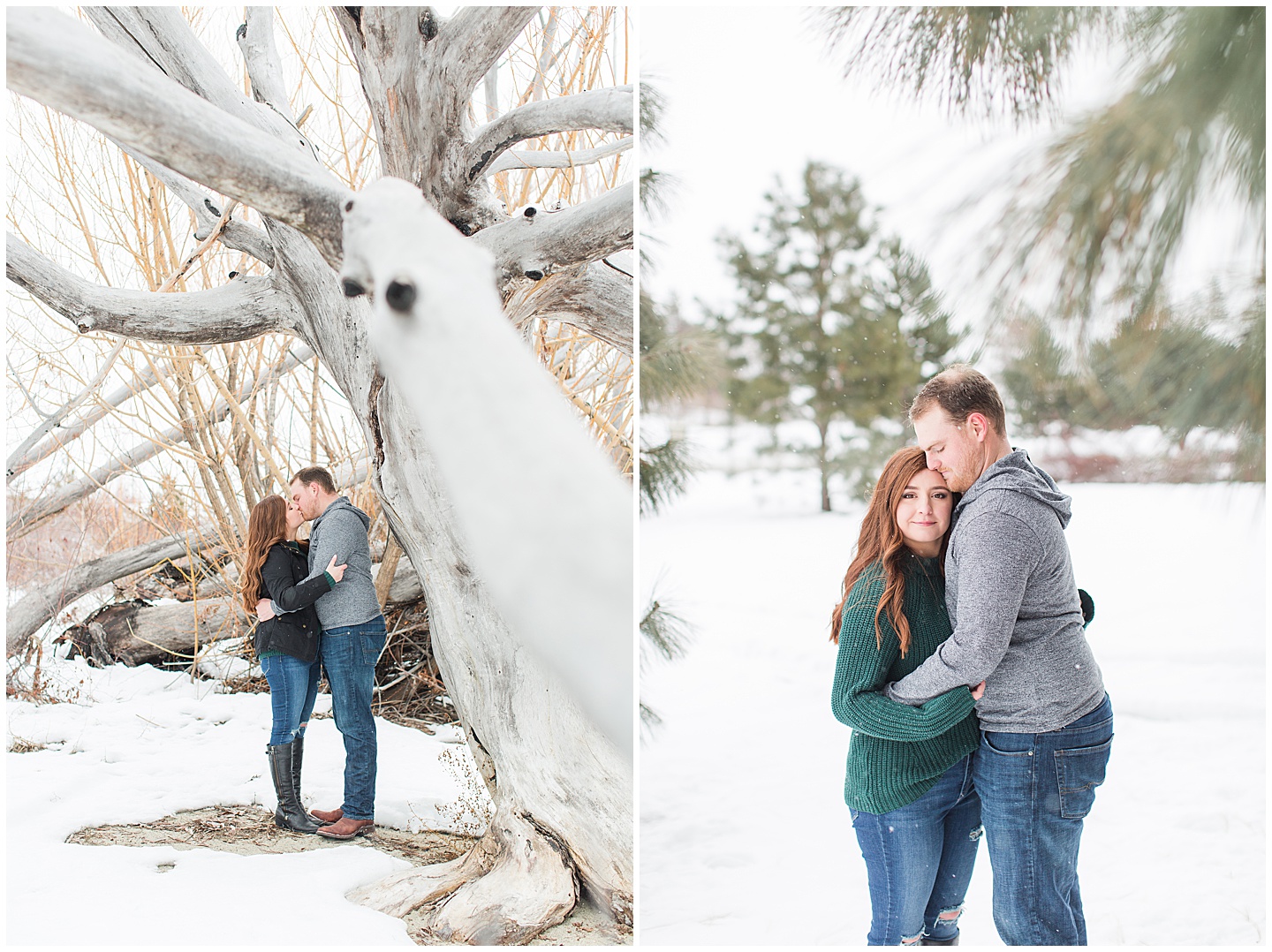 Winter Snowy Mountain Engagement Session Tiffany Joy W Photography