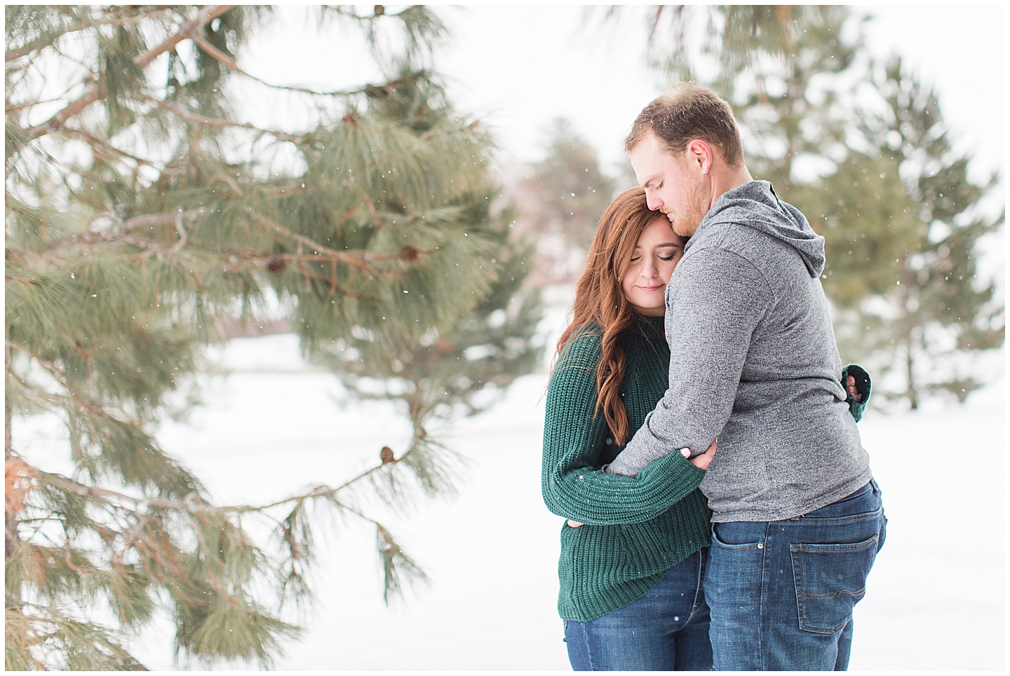 Winter Snowy Mountain Engagement Session Tiffany Joy W Photography