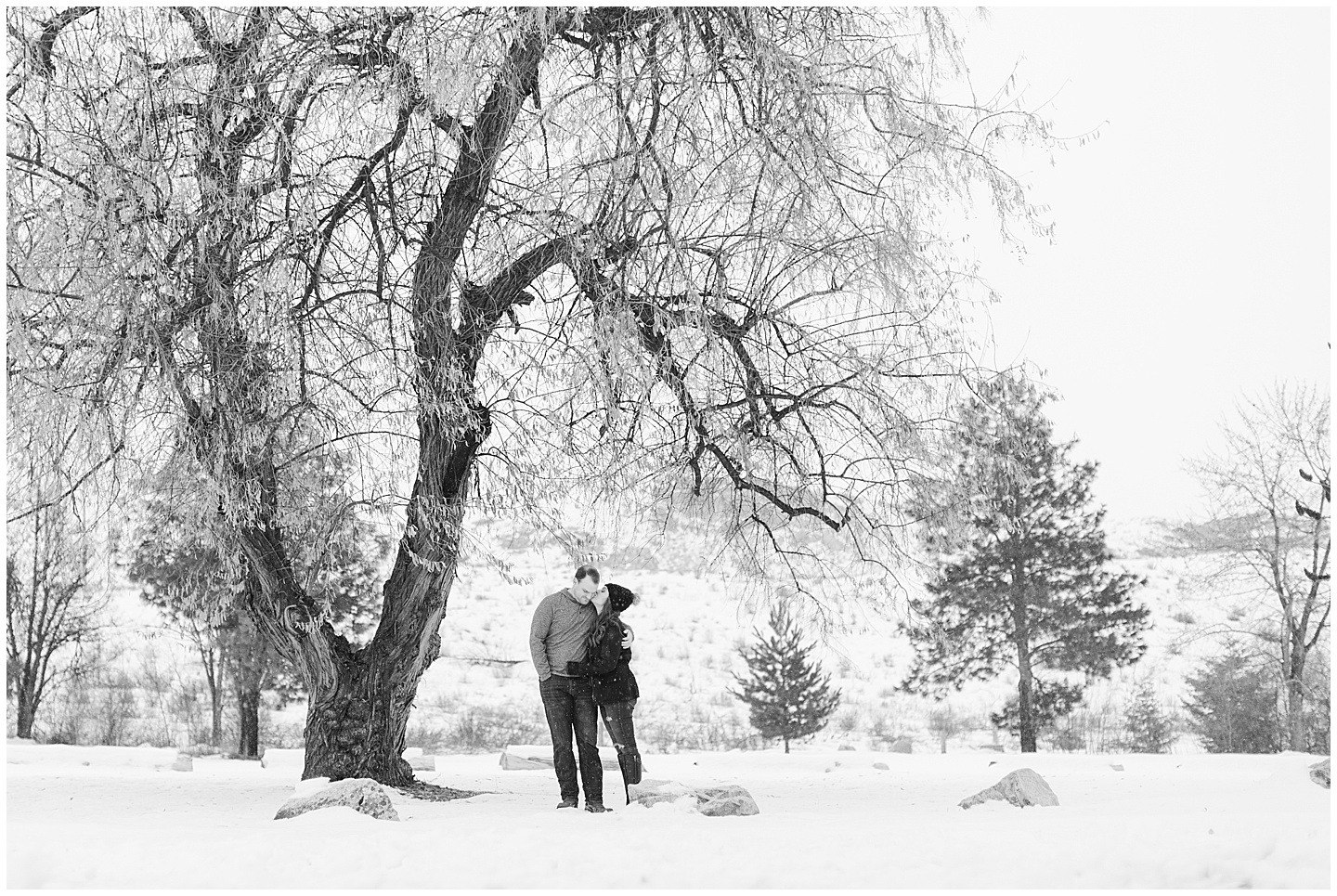 Winter Snowy Mountain Engagement Session Tiffany Joy W Photography