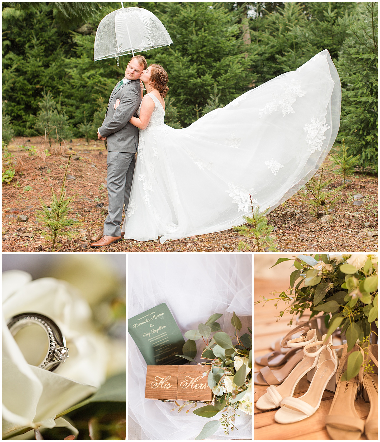 Evergreen tree farm wedding in Issaquah Tiffany Joy W Photography