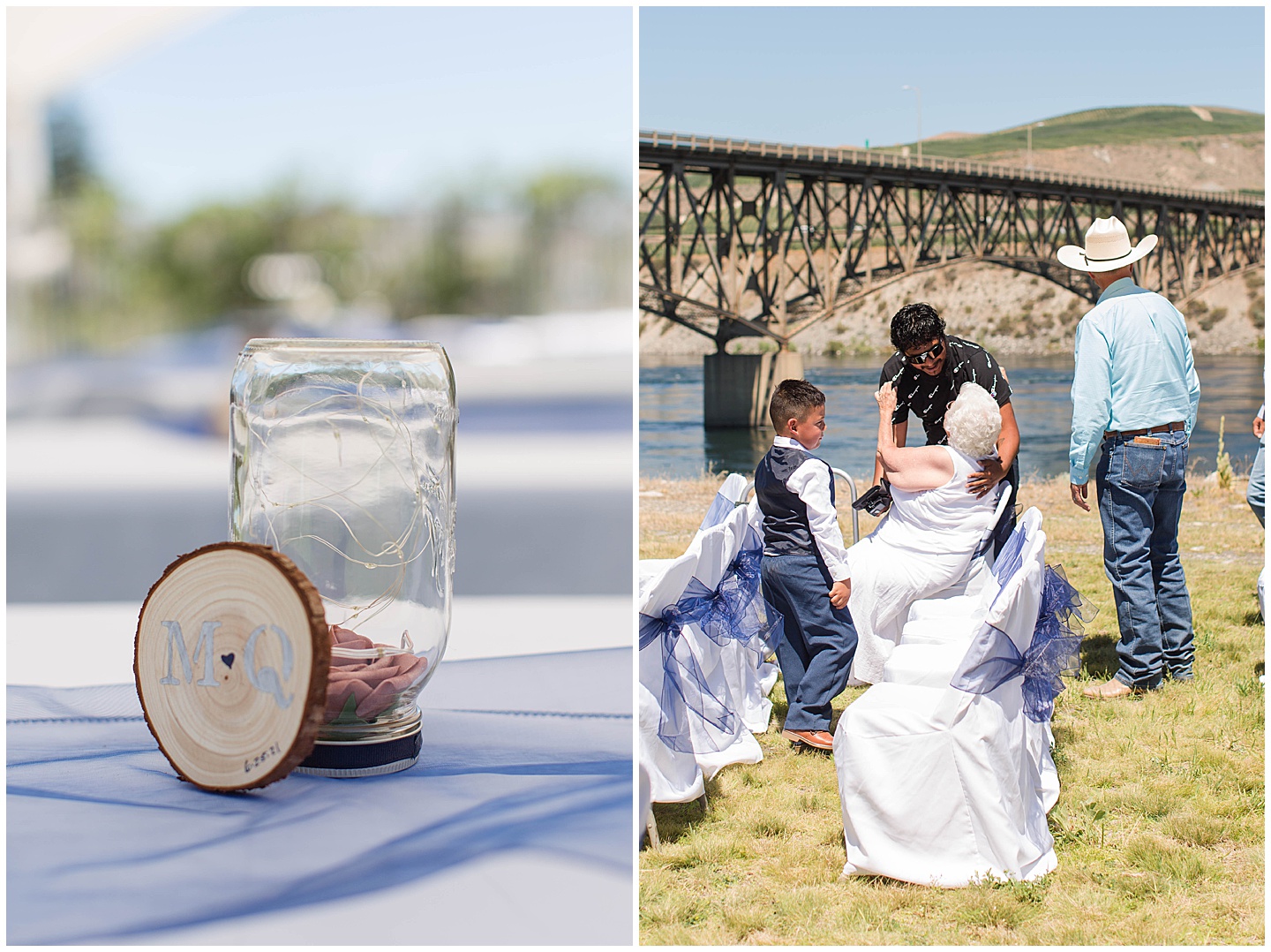 Columbia River Navy and Pink Wedding Tiffany Joy W Photography