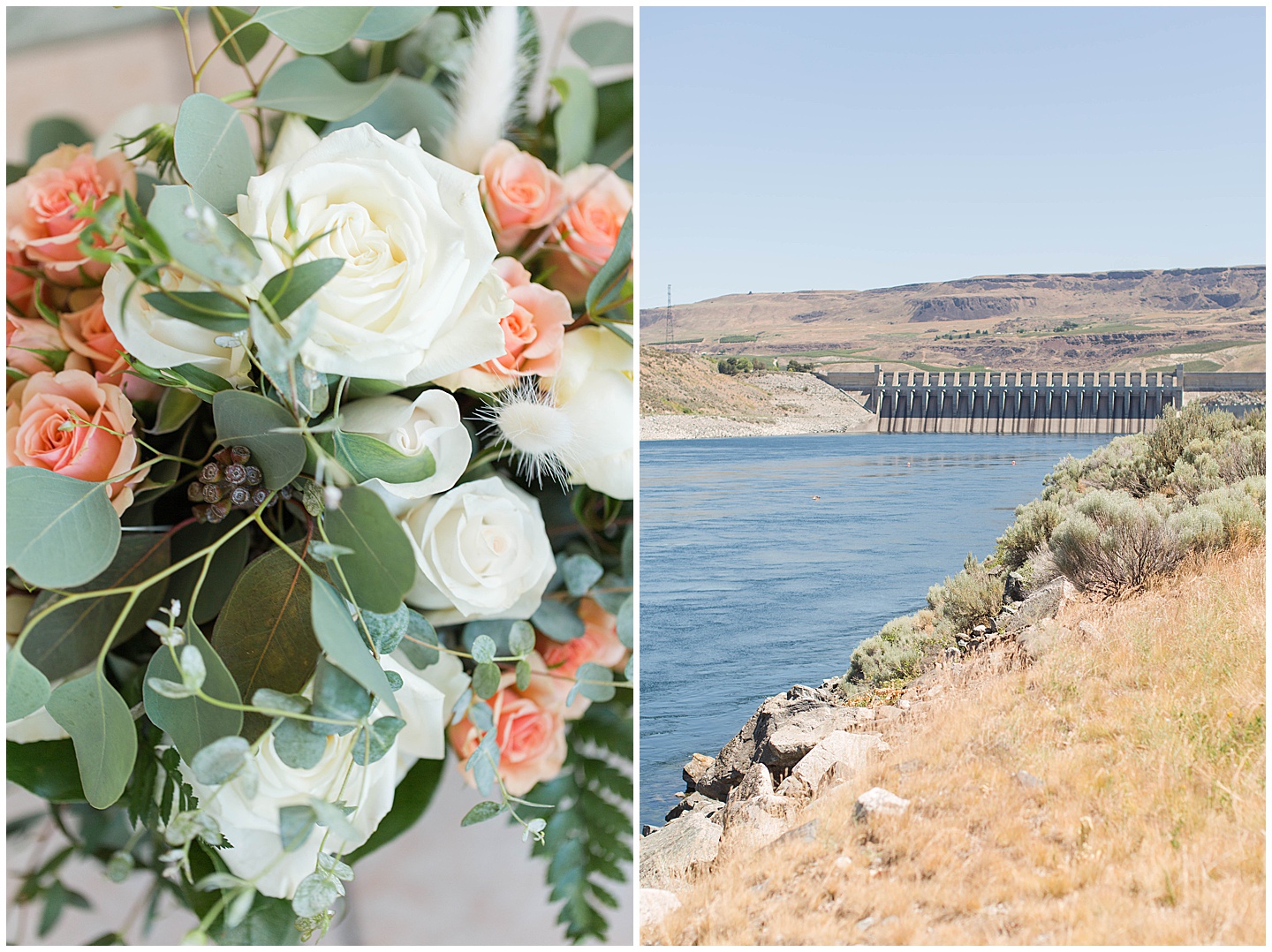 Columbia River Navy and Pink Wedding Tiffany Joy W Photography