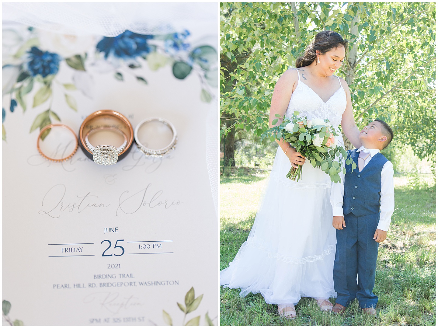 Columbia River Navy and Pink Wedding Tiffany Joy W Photography