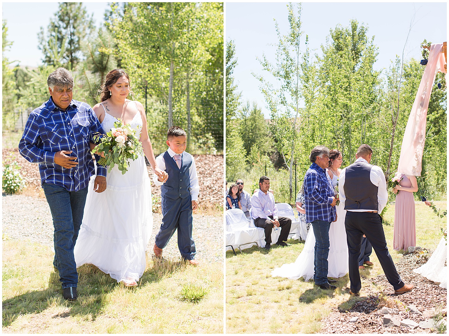 Columbia River Navy and Pink Wedding Tiffany Joy W Photography