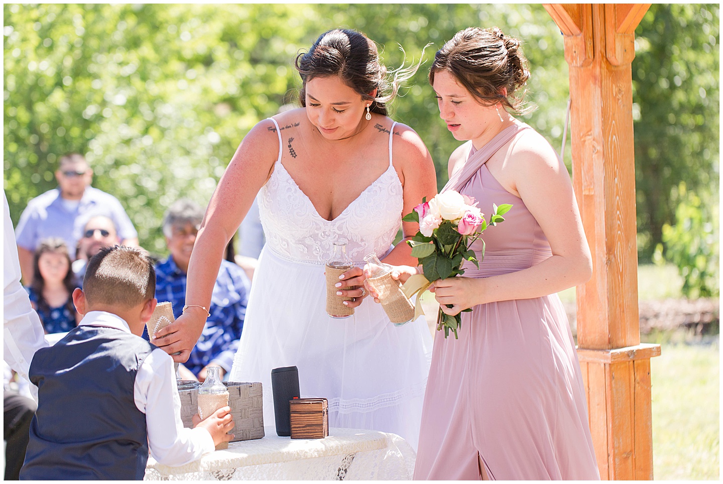 Columbia River Navy and Pink Wedding Tiffany Joy W Photography