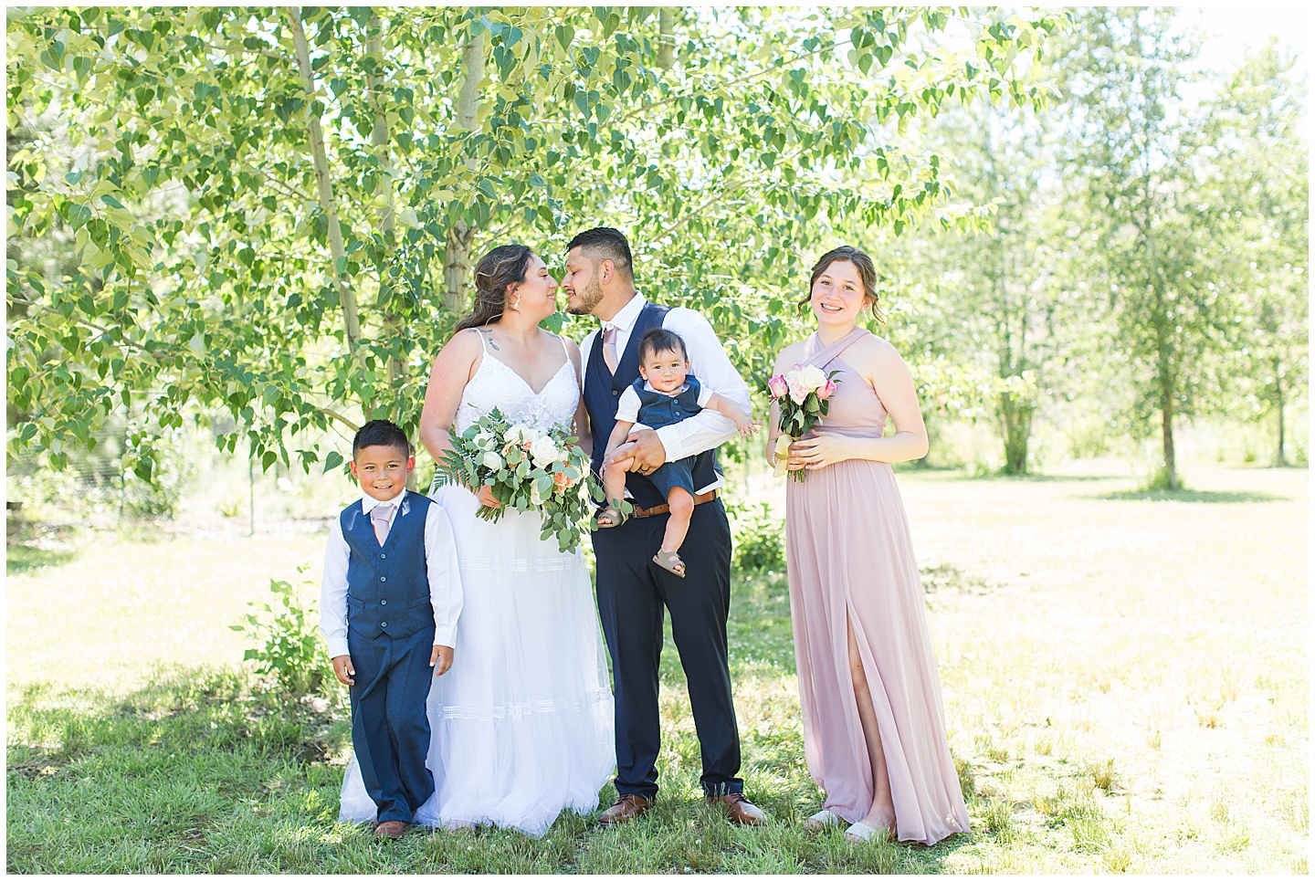 Columbia River Navy and Pink Wedding Tiffany Joy W Photography