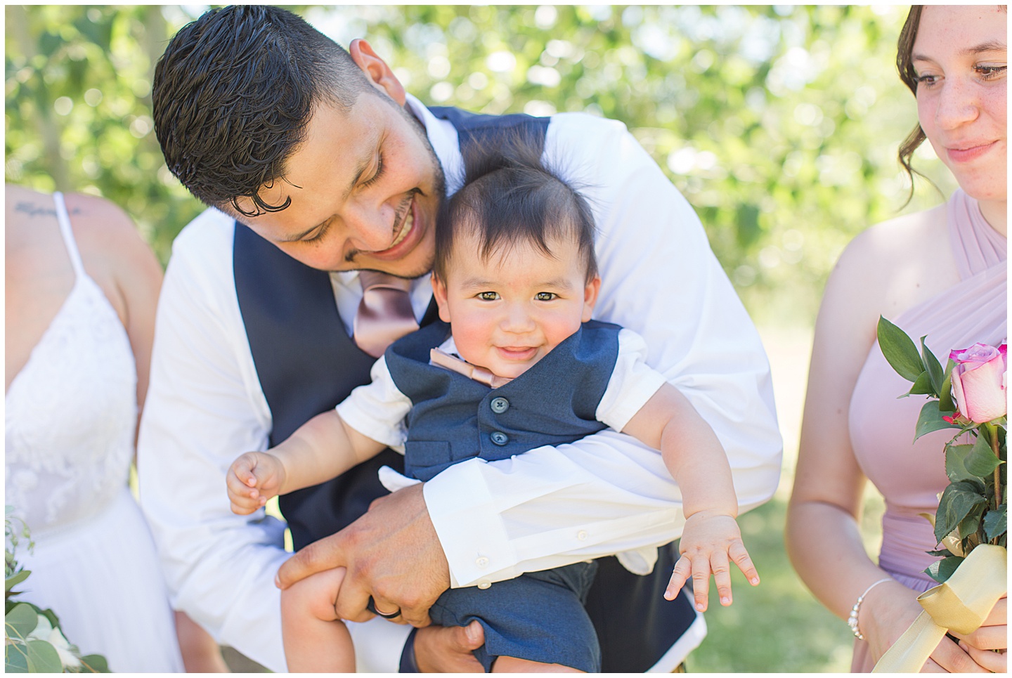 Columbia River Navy and Pink Wedding Tiffany Joy W Photography