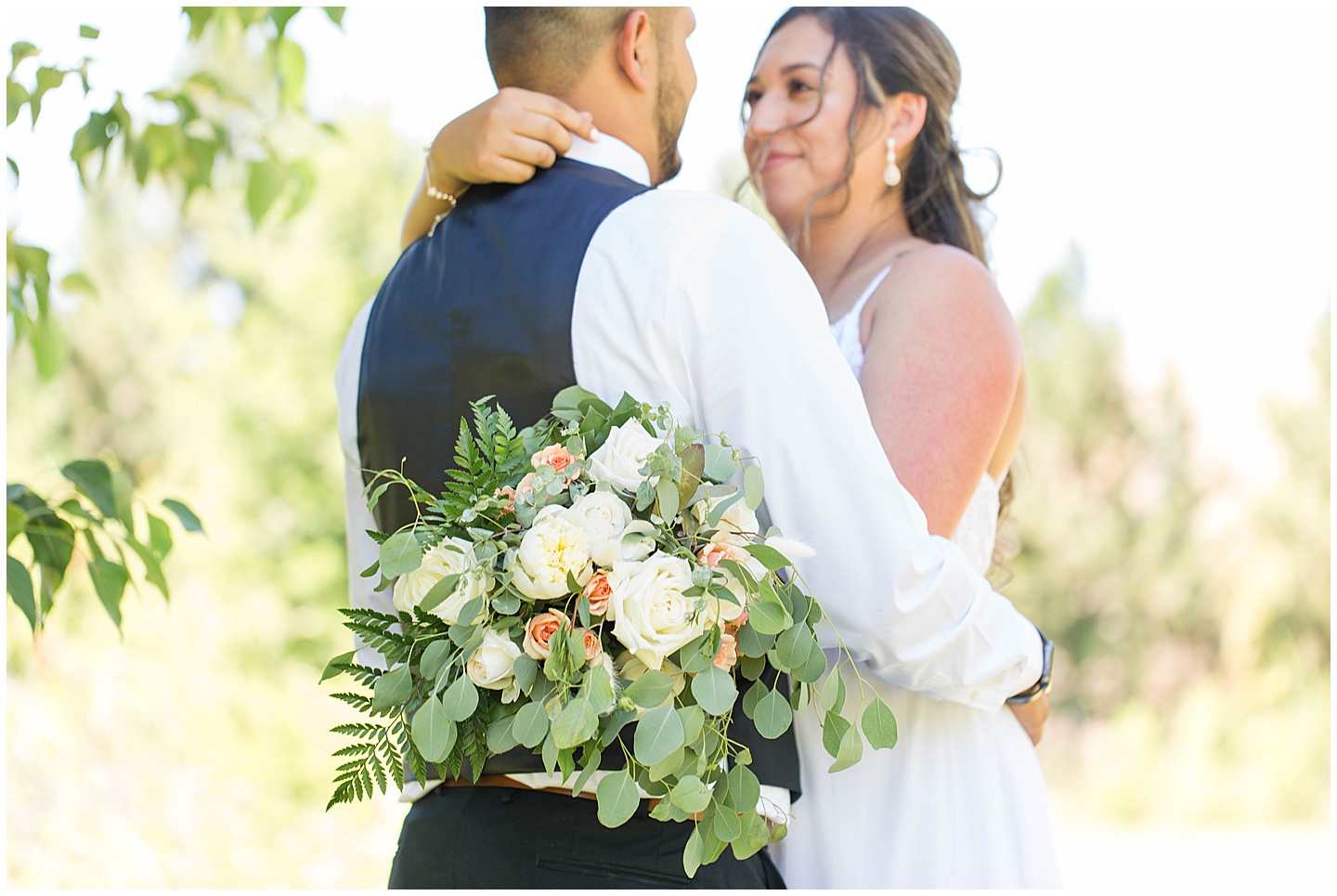 Columbia River Navy and Pink Wedding Tiffany Joy W Photography