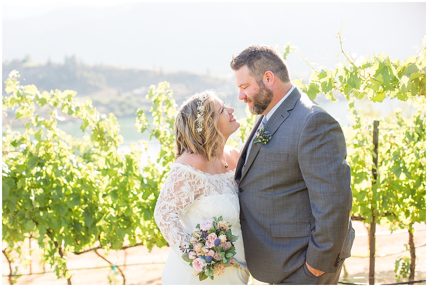 Lake Chelan Intimate Sunset Wedding Tiffany Joy W Photography