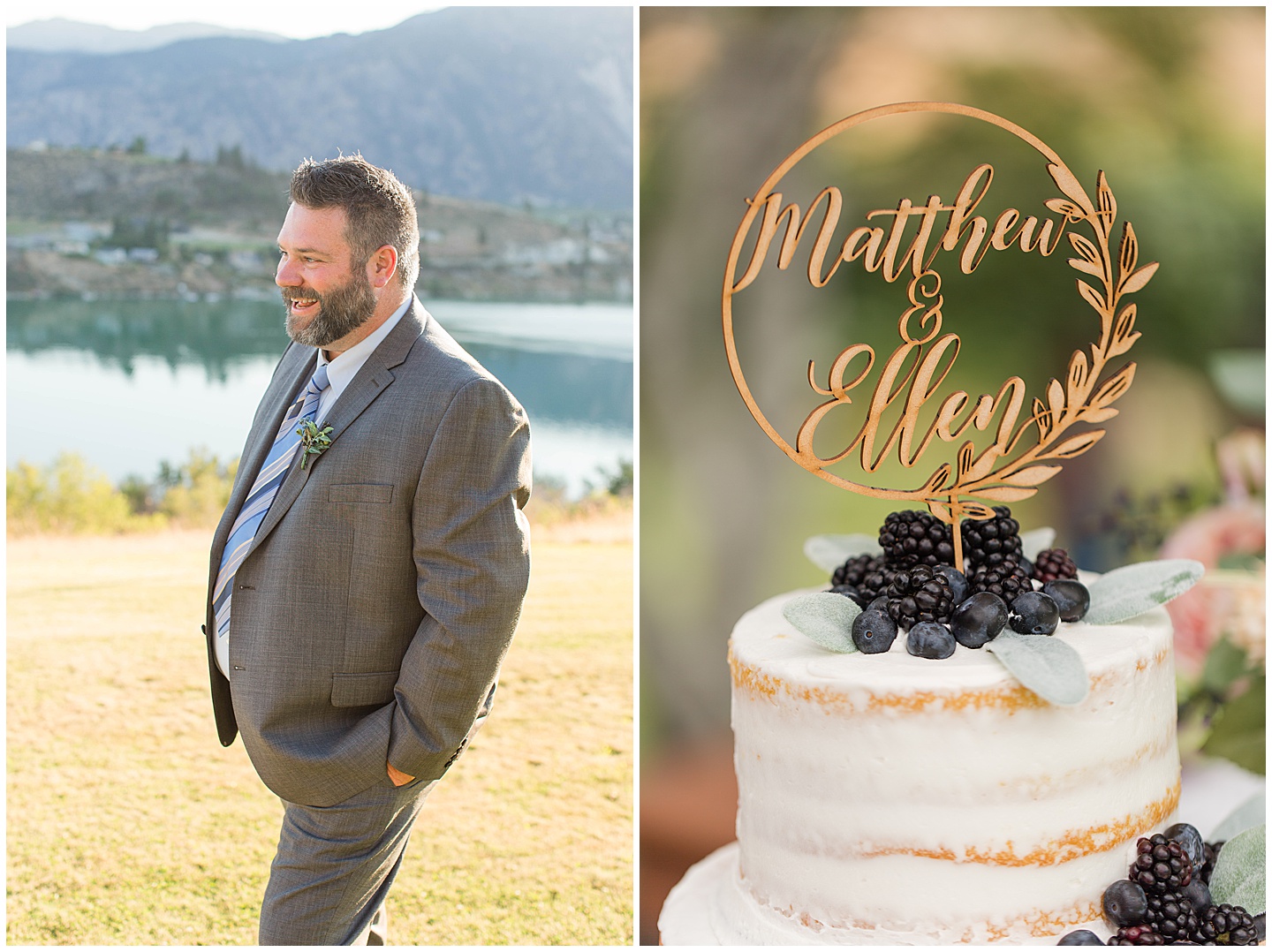 Lake Chelan Intimate Sunset Wedding Tiffany Joy W Photography