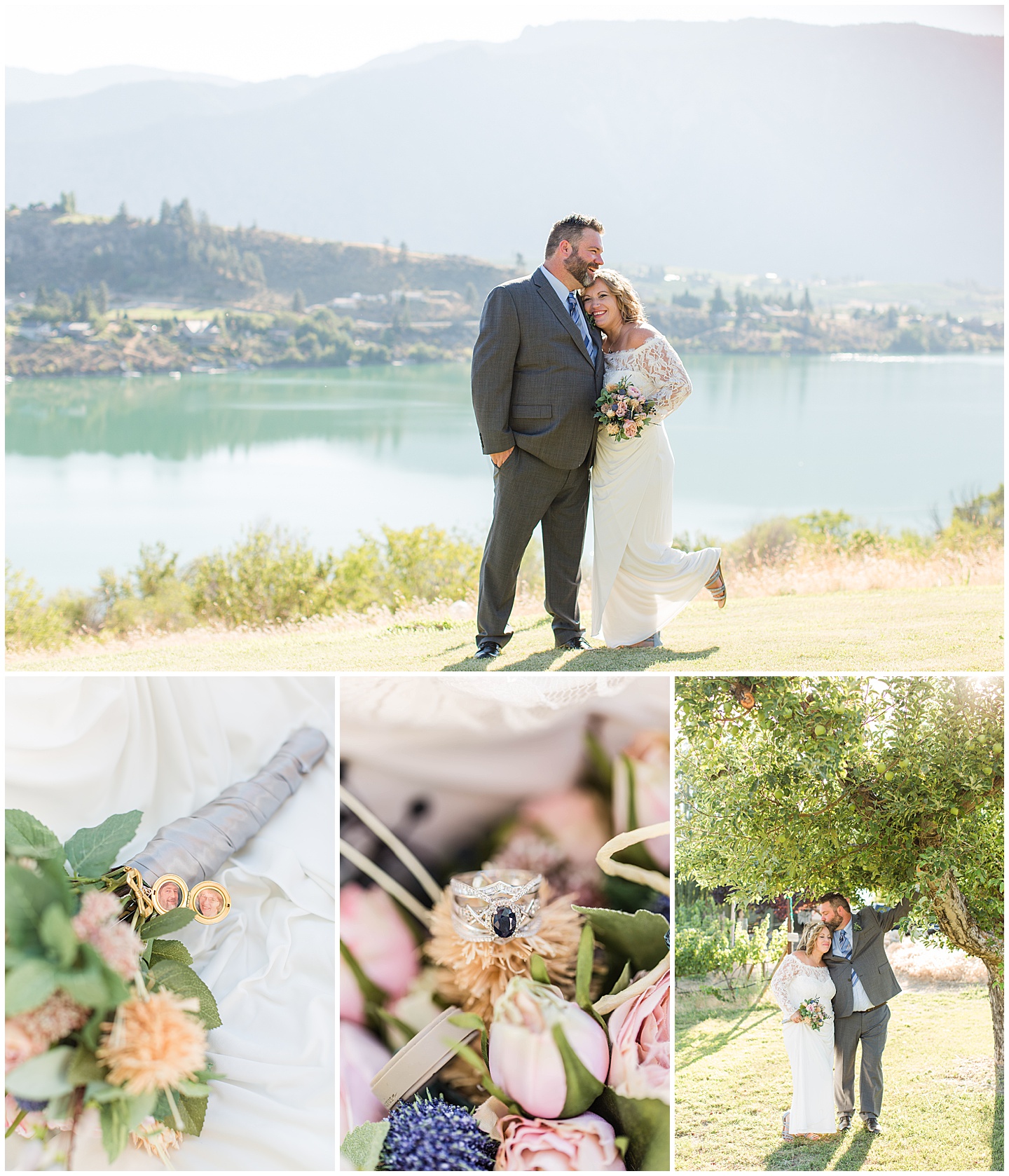 Lake Chelan Intimate Sunset Wedding Tiffany Joy W Photography