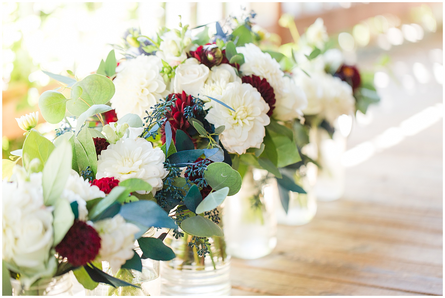 Wenatchee Mountain view wedding navy and maroon Tiffany Joy W Photography