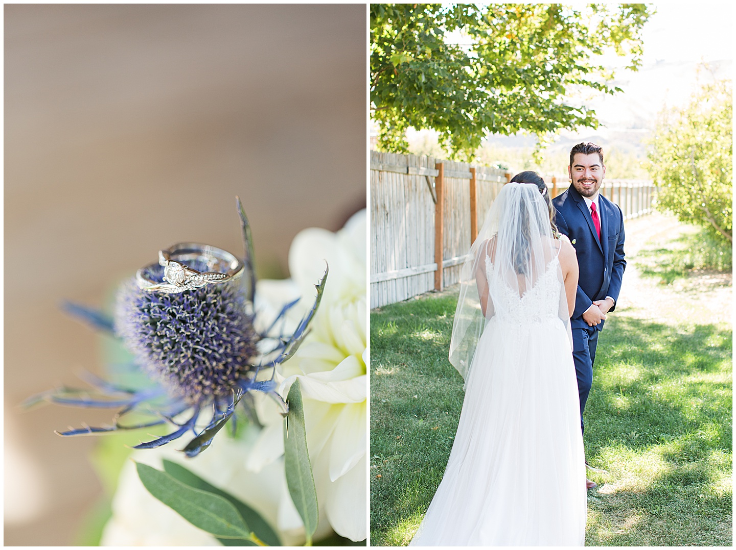 Wenatchee Mountain view wedding navy and maroon Tiffany Joy W Photography